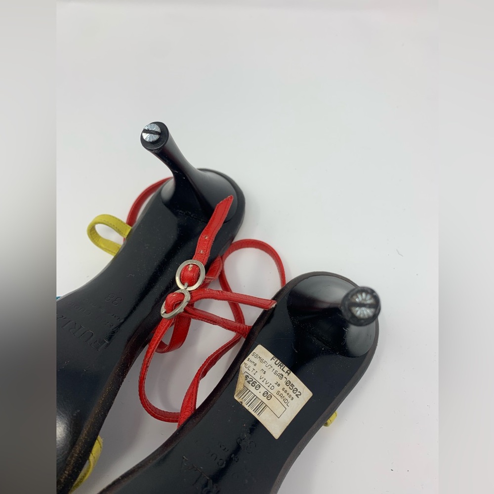 Furla Multi Color Strappy Sandals - Picture 4 of 9